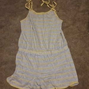 Grey and yellow pajamas for girls